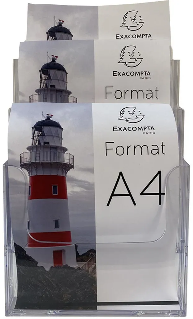 Porte-brochures de table pour salons professionnels et accueils - 4