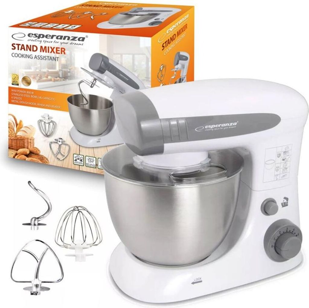 Esperanza Universal-Küchenmaschine, Kochassistent, 800 W, 4 l