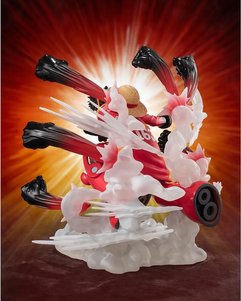 Luffy Hawk Gatling Figurine Articulée 15 cm avec Effets Combat