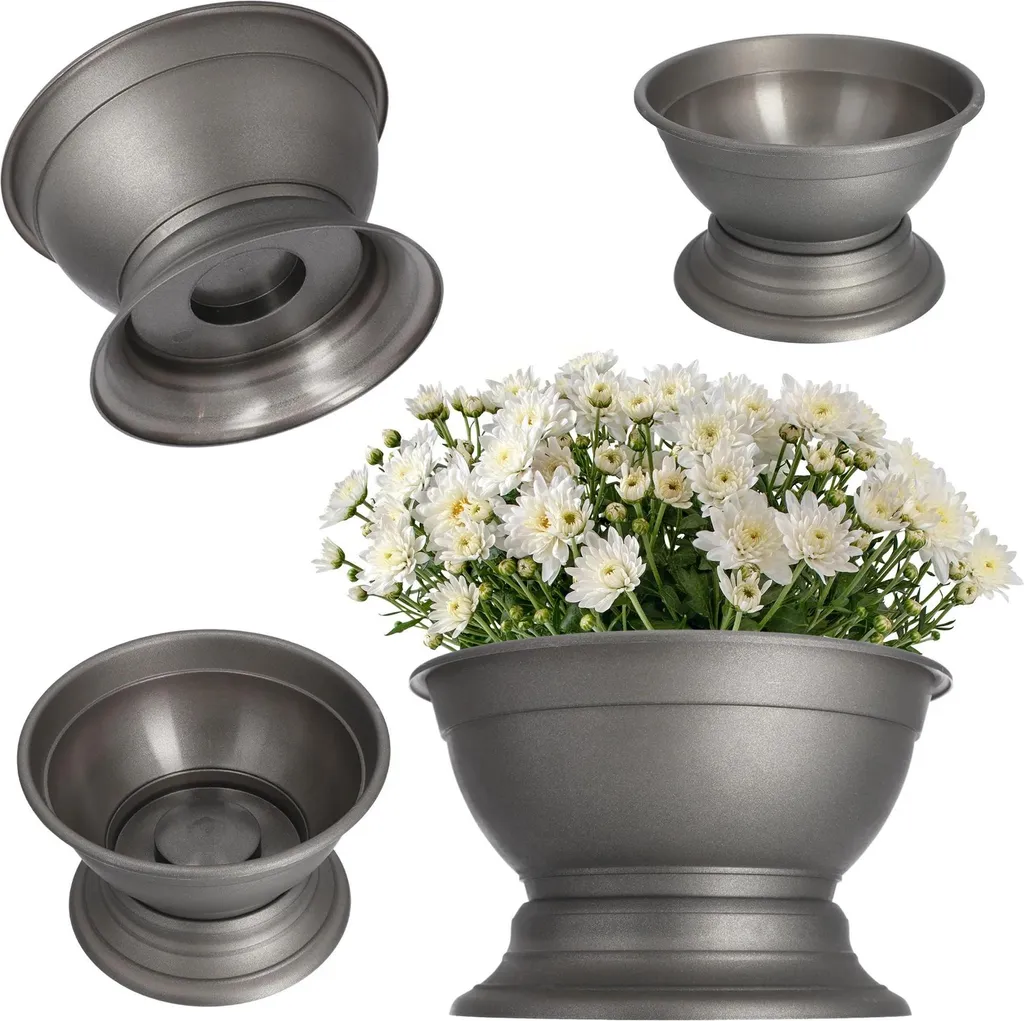 Coupe à plantes intérieur Argent Ø18 cm - Cache-pot design Taille M