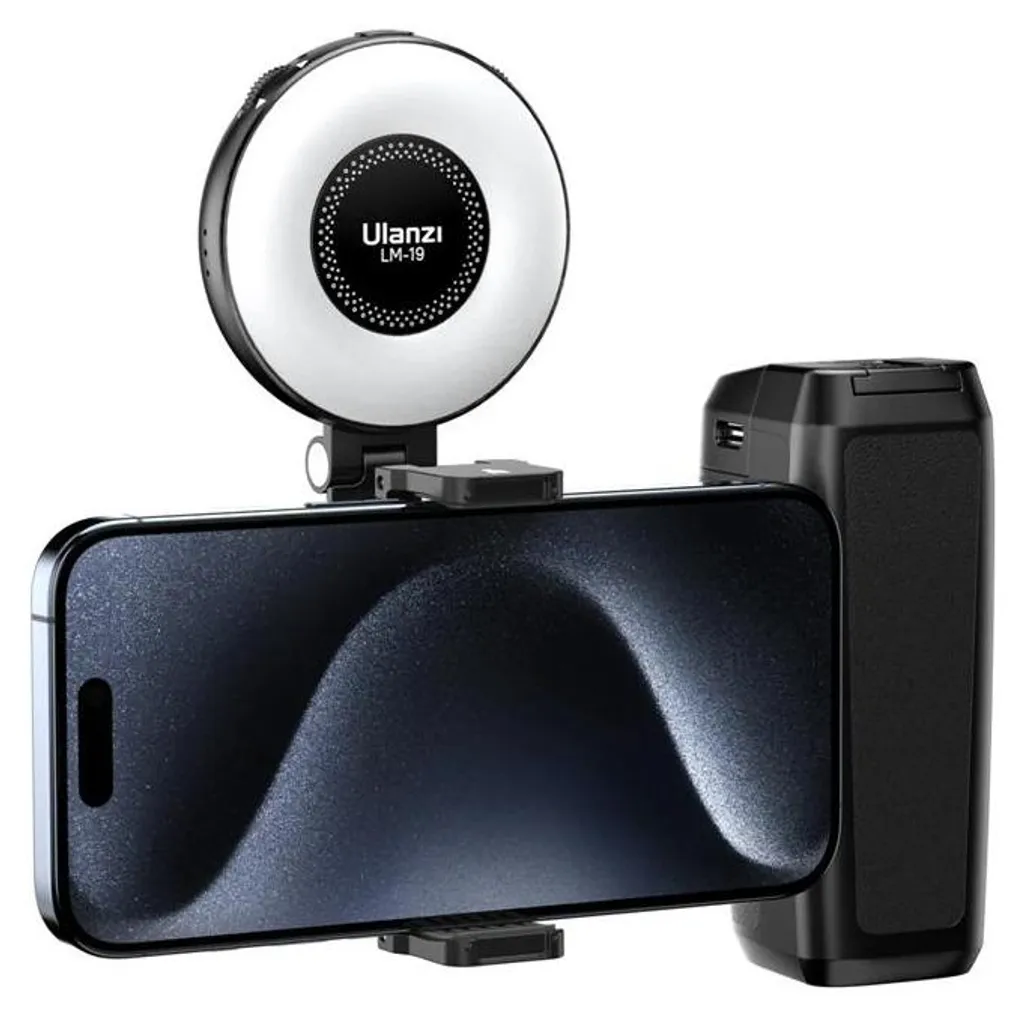 Support photo réglable avec lumière d'appoint pour vidéaste web