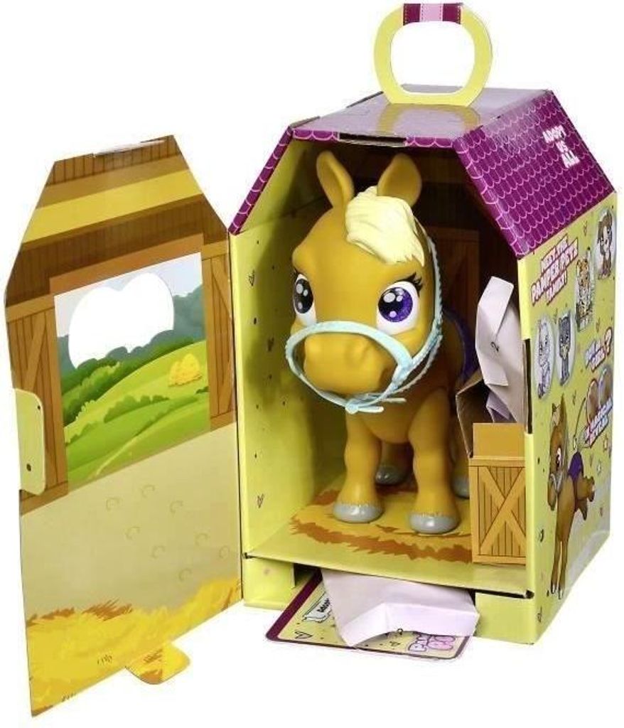 Interaktives Pony Pamper Petz, mit Zubehör, Pipi Funktion, 24 cm, ab 3 Jahren