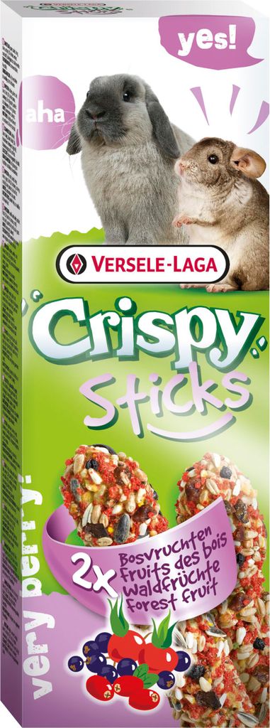 Bâtonnets croustillants pour lapins et chinchillas aux baies sauvages - 2 pièces - 110 g