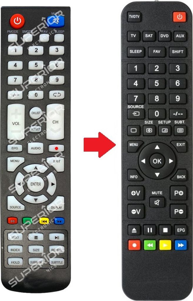 Ersatz Fernbedienung für JVC LT-32HG82U | LT-32HG82WU | LT-32FD300 | LT-32HG82U