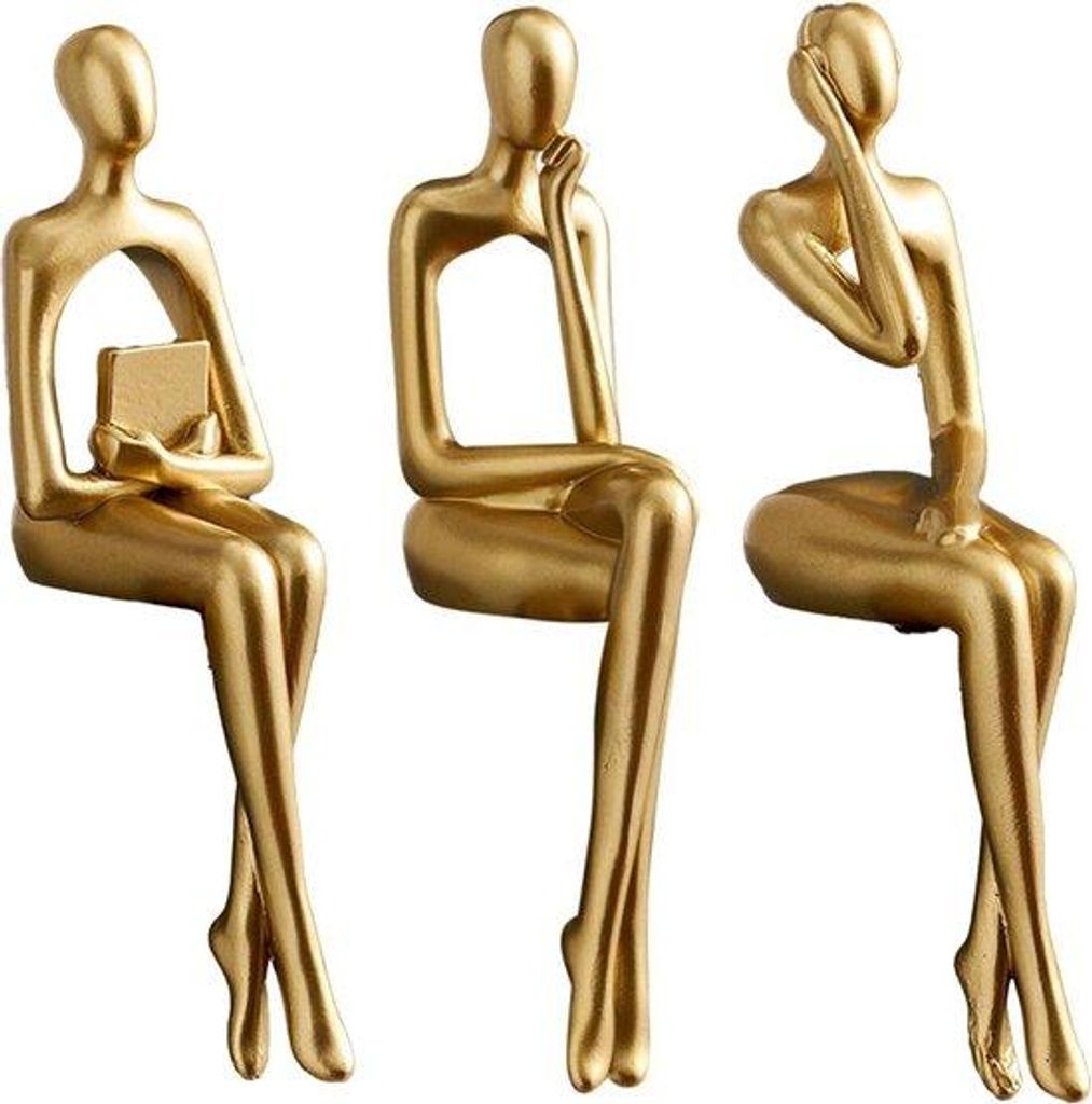 Moderne Abstracte 3Pcs Sitzfigur Dekoration für Zuhause Bücherregal