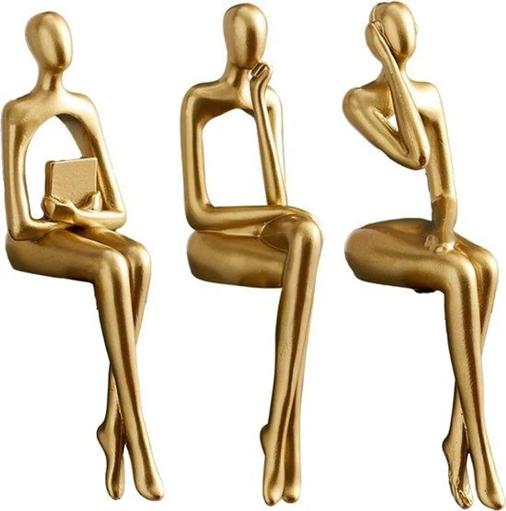 Rompre la monotonie de vos étagères avec ce trio de statues déco