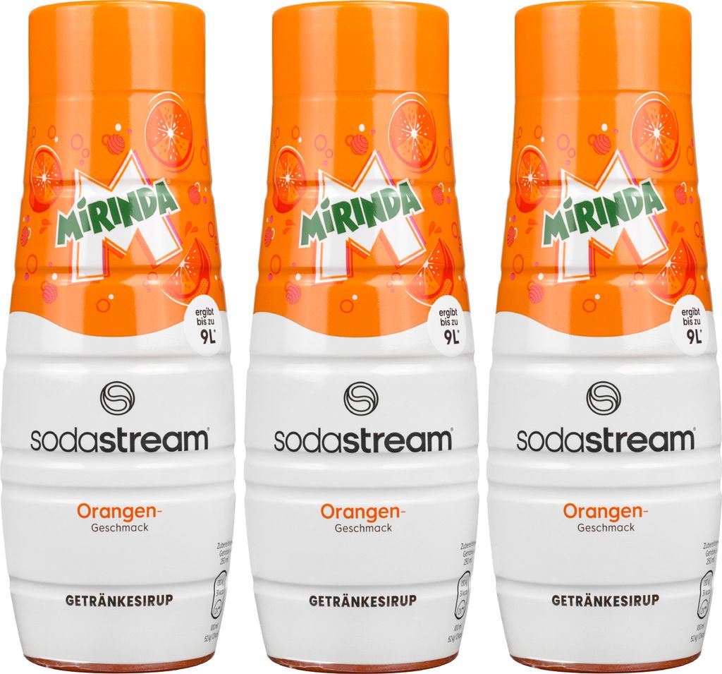 SodaStream Mirinda Sirup 3x440ml Konzentrat Getränkesirup Orange