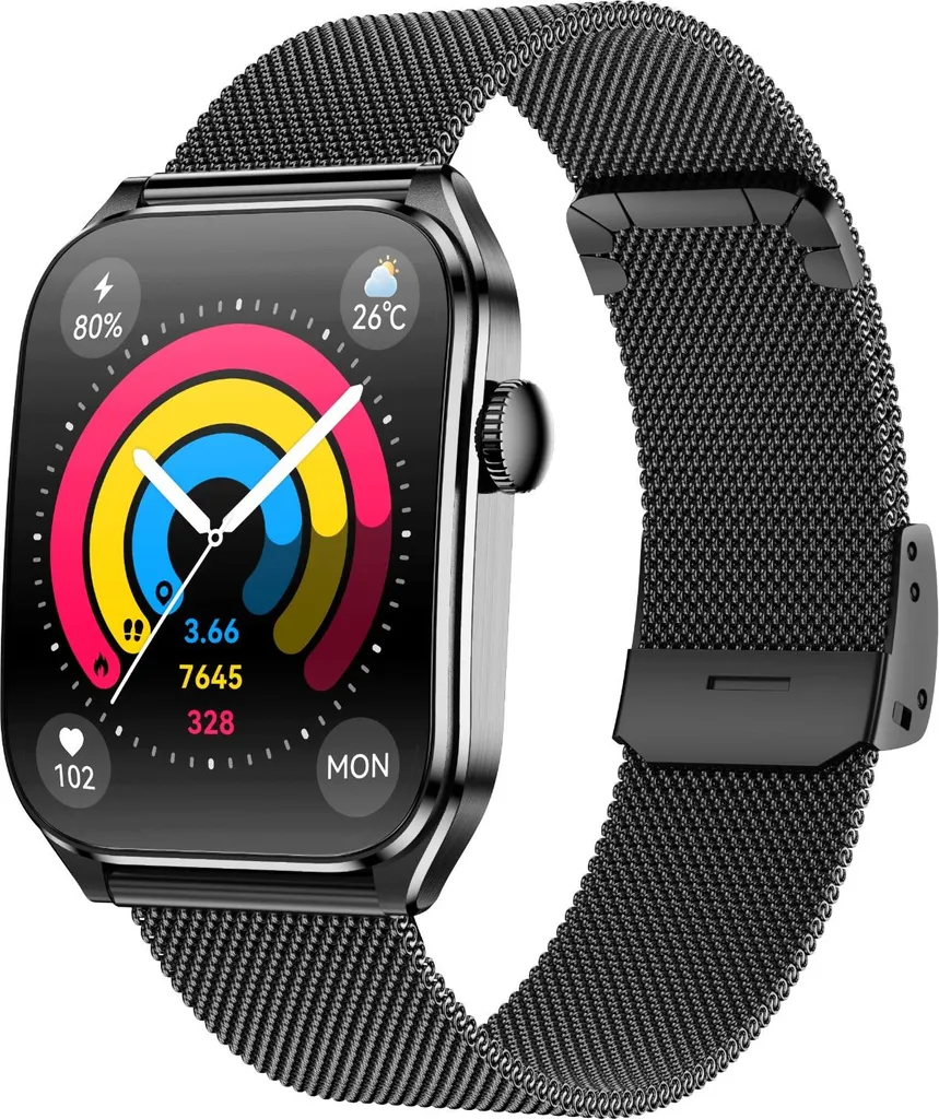 Montre Connectée AMOLED Anti-Stress avec Appels Bluetooth Intégrés