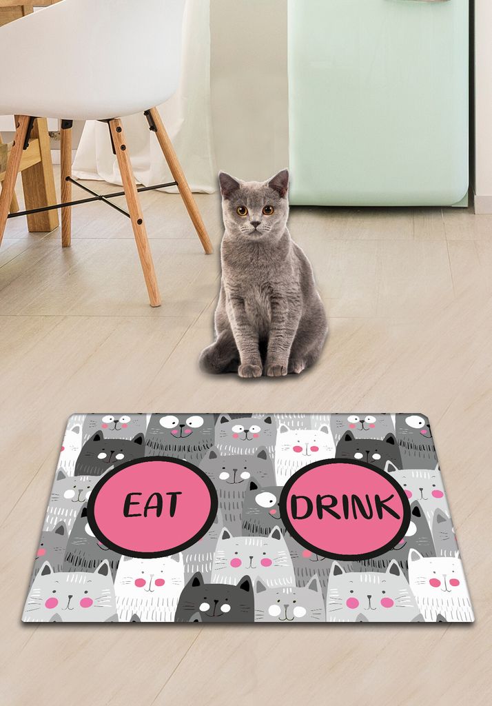 Conceptum Hypnose, Cat's Grey, Katzenstreumatte, Mehrfarbig, 100 % PVC, 40 x 60 cm