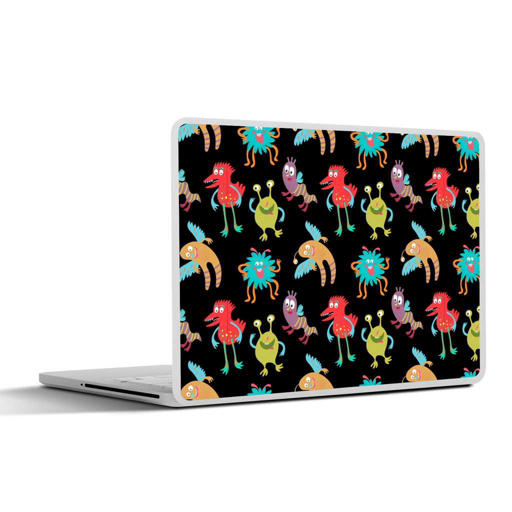 MuchoWow Laptop Aufkleber Sticker Cover Design - Monster - Kinder - Farbe 31x22.5 cm - Laptop-Deko