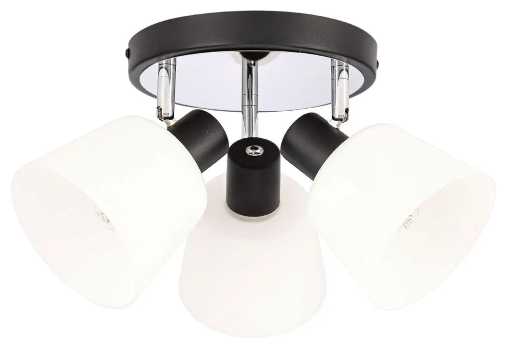 Luminaire de plafond Biloba pour chambre et salon, design miroir 3xE14
