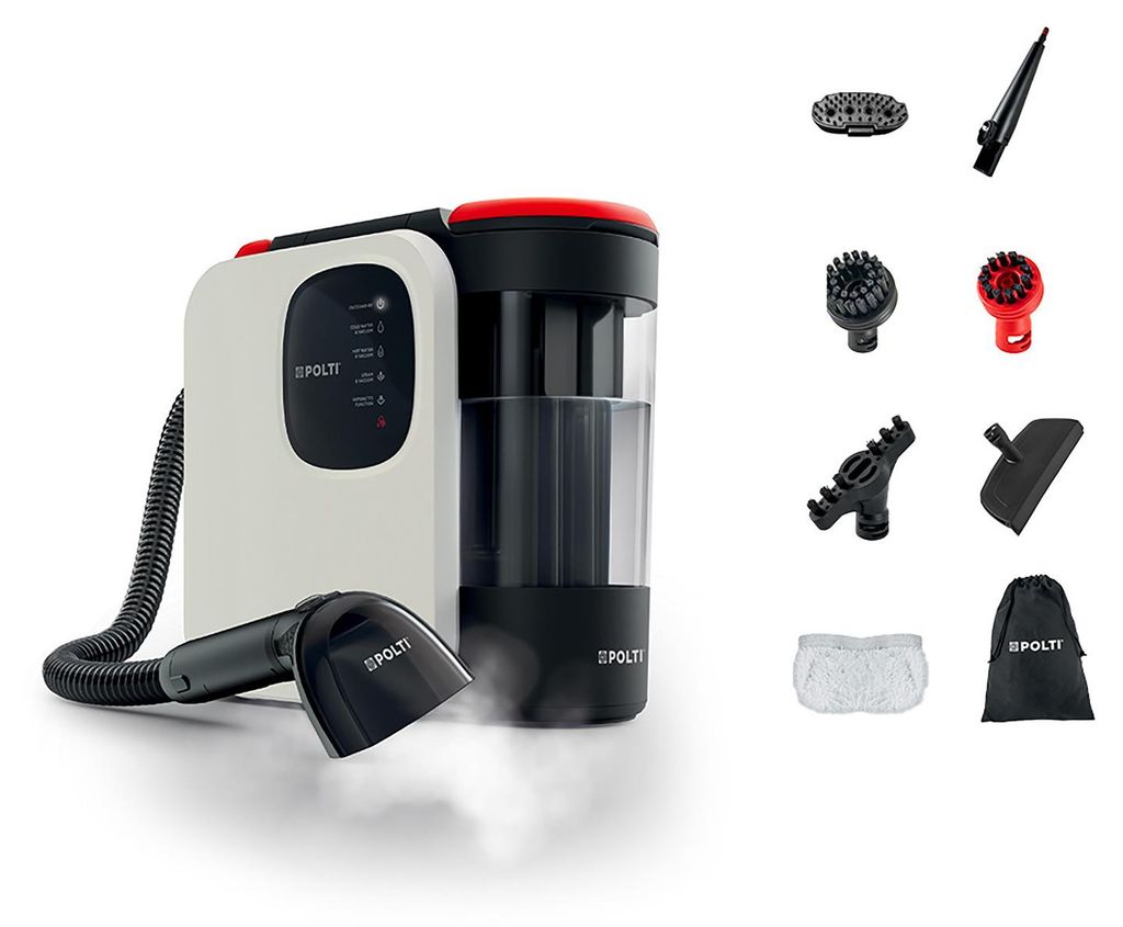 Polti StainOver SC30 4-in-1-Dampf-Teppichreiniger und Fleckenentferner, 2000 W, 1,6-Liter-Tank, weiß