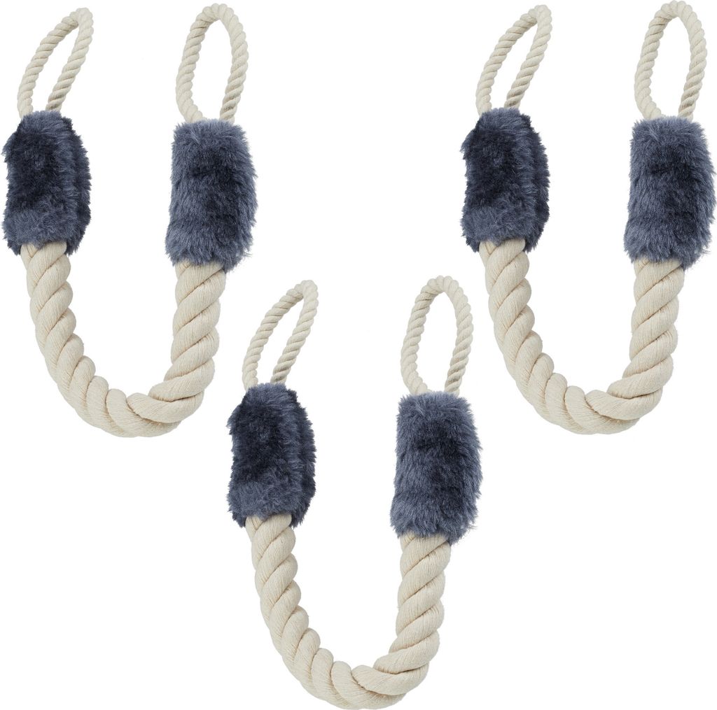 Lot de 3 cordons de porte Relaxdays, butoirs de porte à Image du produit 