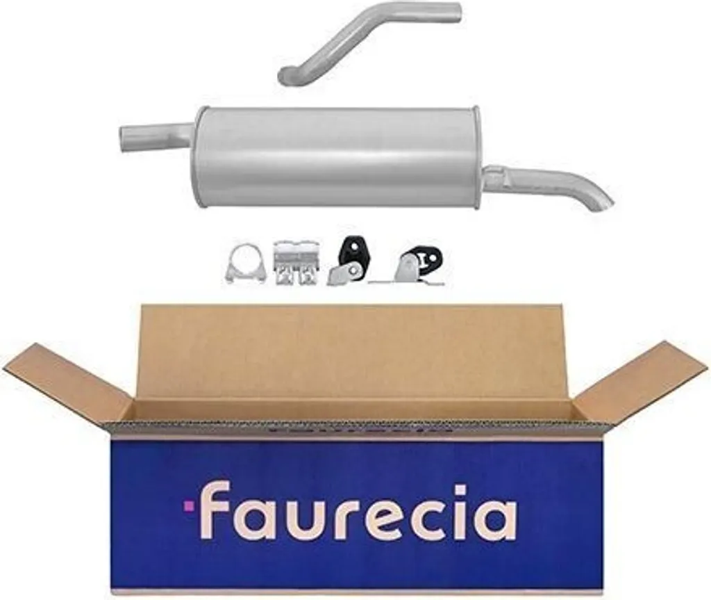 Pot d'échappement HELLA en acier traité pour Cordoba 6L et Polo 9N 02-09