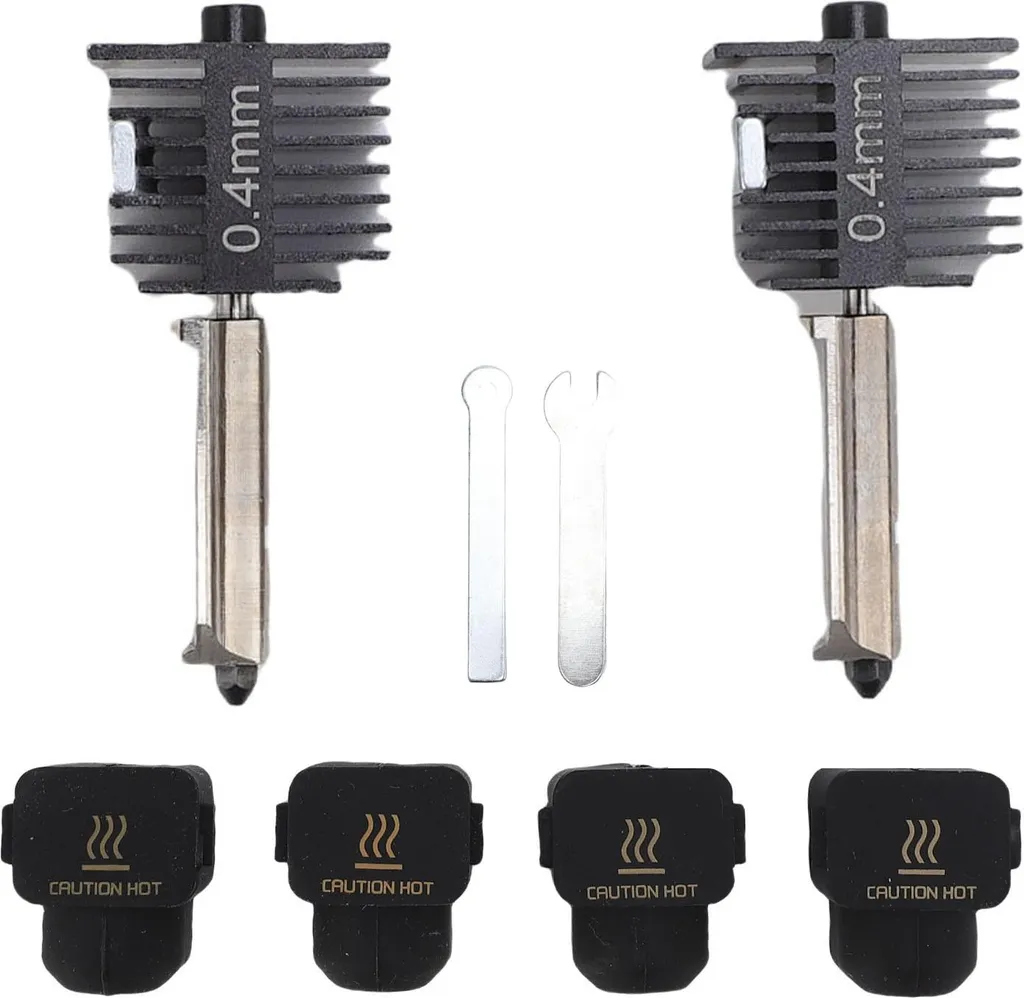 Kit Hotend pour Filament Abrasif avec Buse Acier et Gaine Silicone 3D