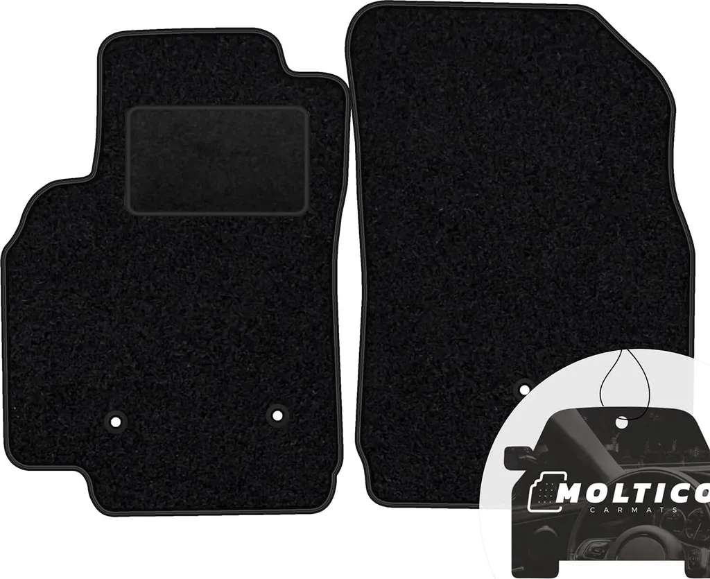 Tappetini Velours Isuzu D-max: Eleganza Nera moto-MOLTICO Set 2pz