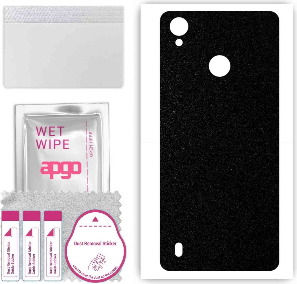 apgo Rückseite Schutzfolie, Skin, kompatibel mit ZTE Blade A7 Vita, Hinten Displayschutzfolie aus Vinylfolie, kratzfest, einfache Montage - Mattsc...
