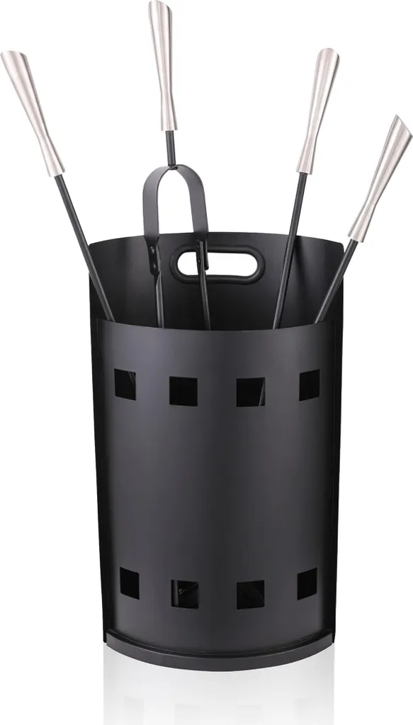 Set de cheminée complet 5 pièces pour nettoyage et gestion du feu bois