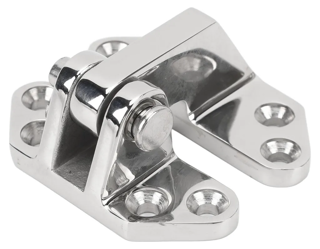Charnière de pont inox 316 polie pour bateau et accessoires de nautisme