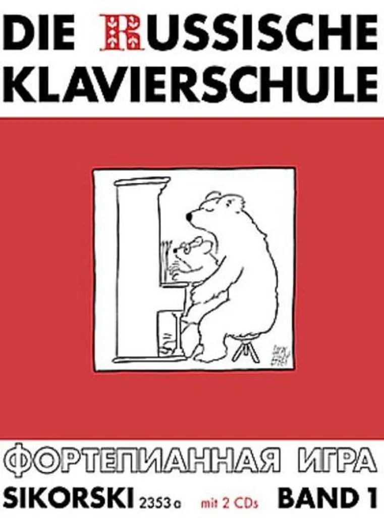L'école russe de piano 1 : livre de leçons avec CD audio d'accompagnement