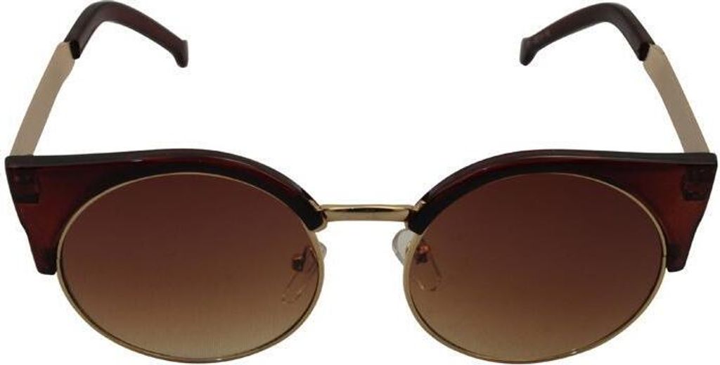 Retro Sonnenbrille - 50s-Stil - gold und braun