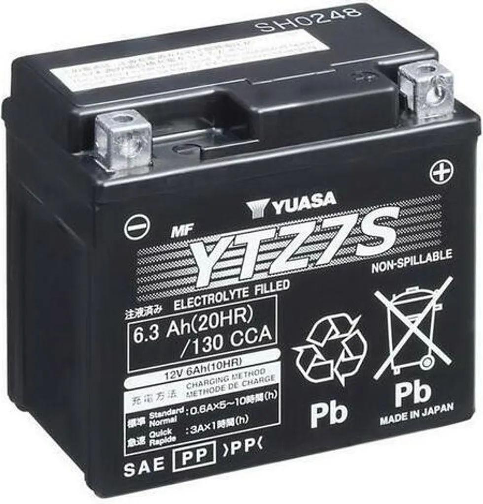 Solution anti-panne : Batterie YTZ7S Yuasa sans entretien et fiable