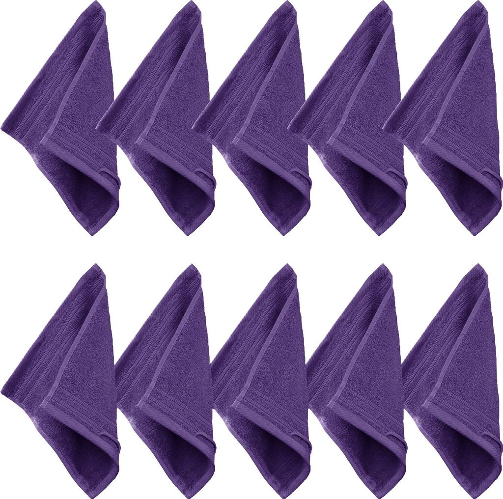 Erwin Müller Seiftuch Heidelberg" 10er-Pack lila 30x30 cm"