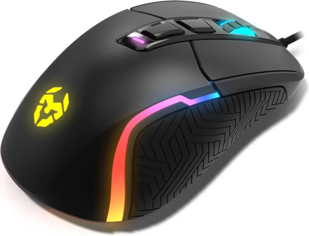 Souris de jeu Krom Kick RGB 6200 DPI Noir - Performance Gaming Pro