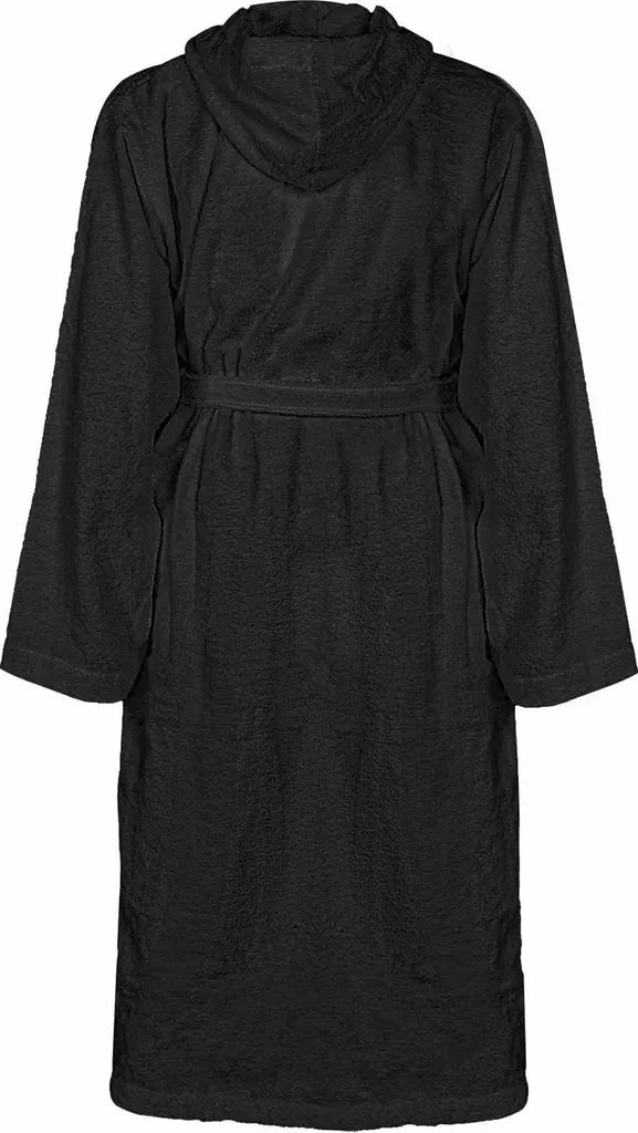 vidaXL Accappatoio KINN Nero S Cotone - 2