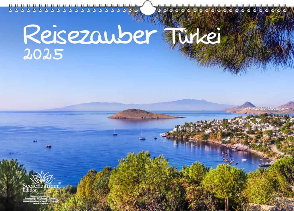 Reisezauber Türkei DIN A3 Kalender für 2025 Ankara Istanbul Side Reise Strand Urlaub - Seelenzauber