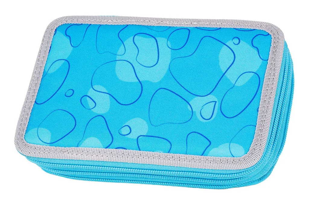 McNeill Trousse à Crayons Bubble Bleu Clair avec Trois Compartiments - 2
