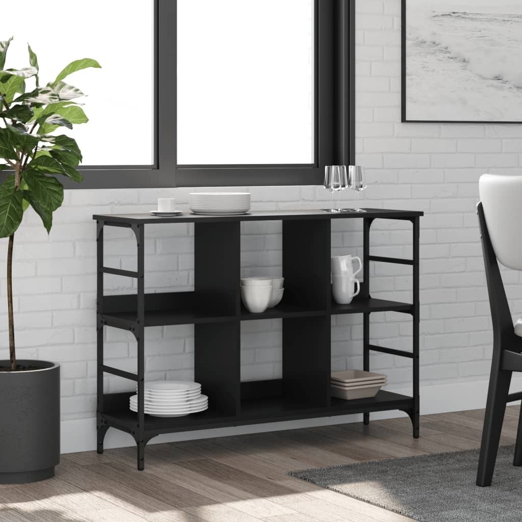 vidaXL Príborník čierny 102x32x73,5 cm materiál na báze Obrázok produktu 