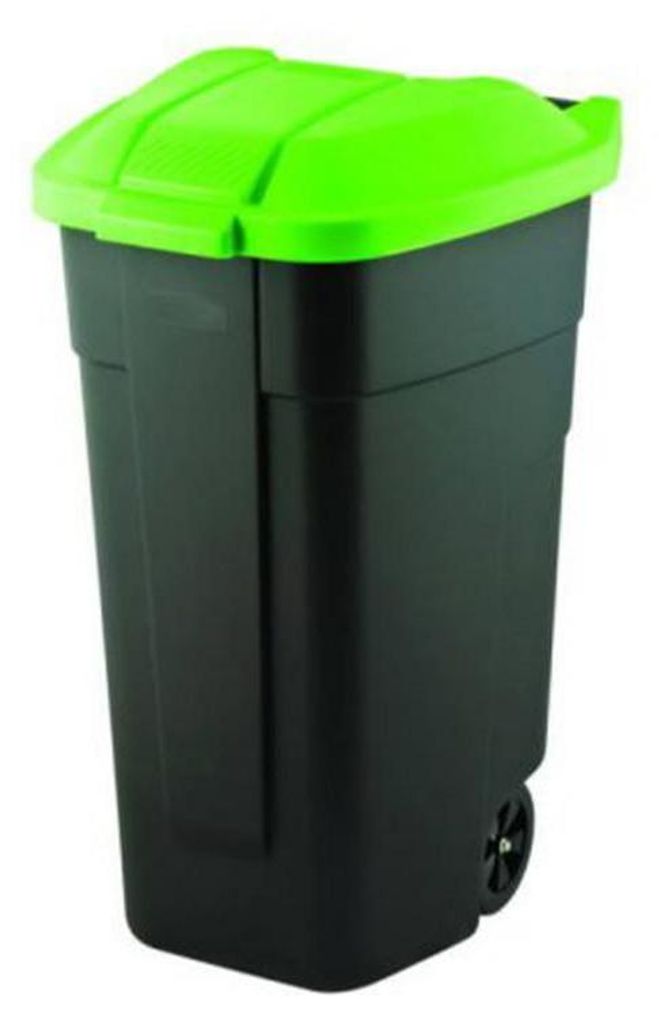 Curver 214125 poubelle 110 L plastique rectangulaire noir, Image du produit 