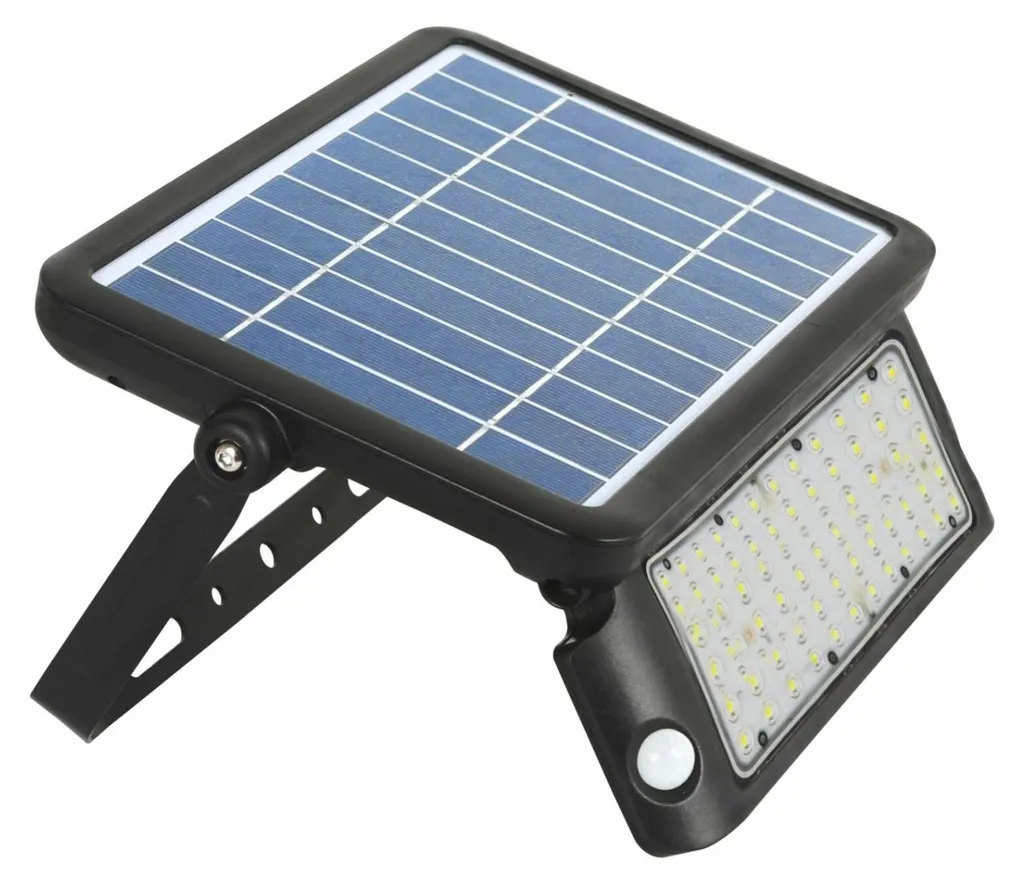 Projecteur LED Solaire Extérieur avec Détecteur 10W 4000K Blanc Neutre