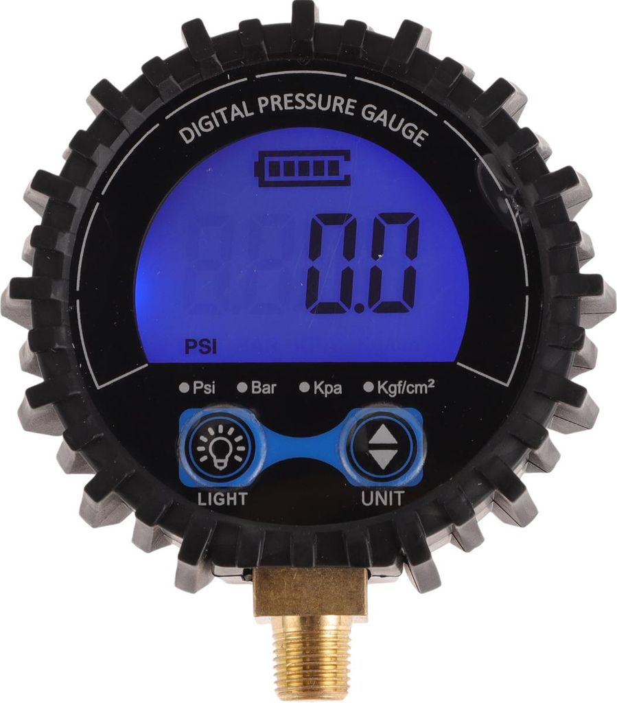 1 Stück Universal Digitaler Reifendruckmesser 1/8"G 3-200PSI Digitaler Luftdruckmesser für Autos