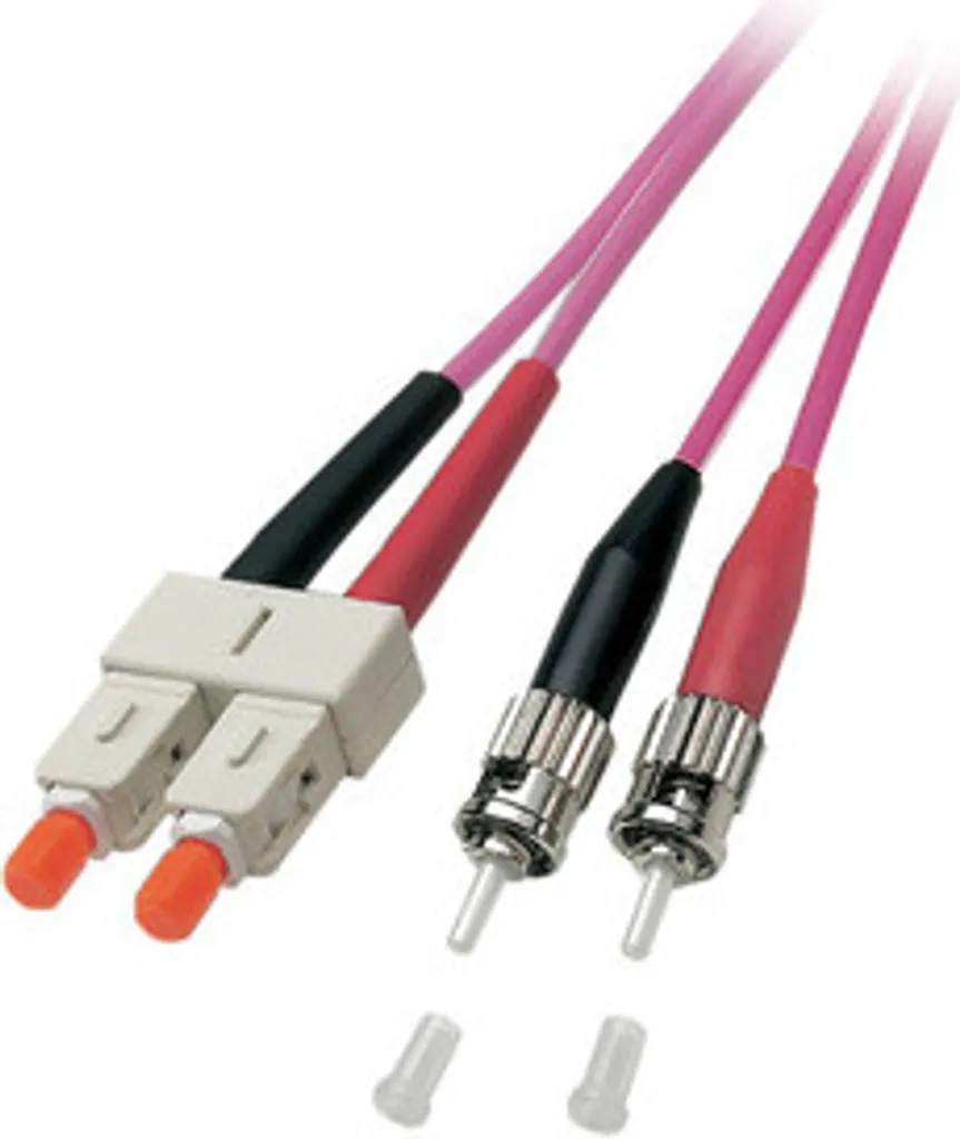 Câble réseau fibre optique pour baie de brassage 10m OM4 SC-ST O0347.10 EFB