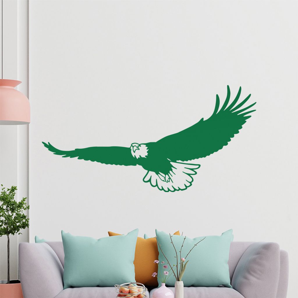KIWISTAR Adler - Flug Gleiten Beobachter Auge Wandtattoo in 6 Größen - Wandaufkleber Wall Sticker - Dekoration, Küche, Wohnzimmer, Schlafzimmer,...