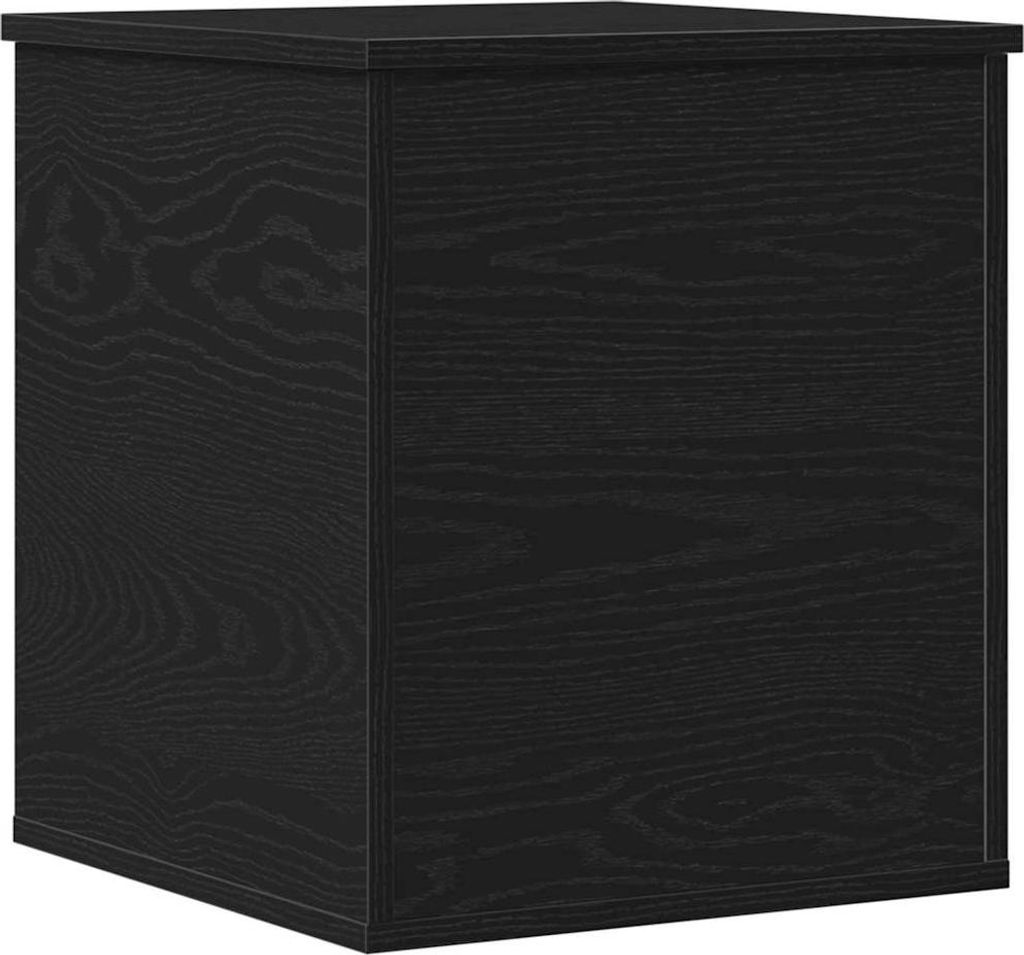 vidaXL Scatola portaoggetti in rovere nero 40 x 42 x 46 cm Immagine del prodotto 
