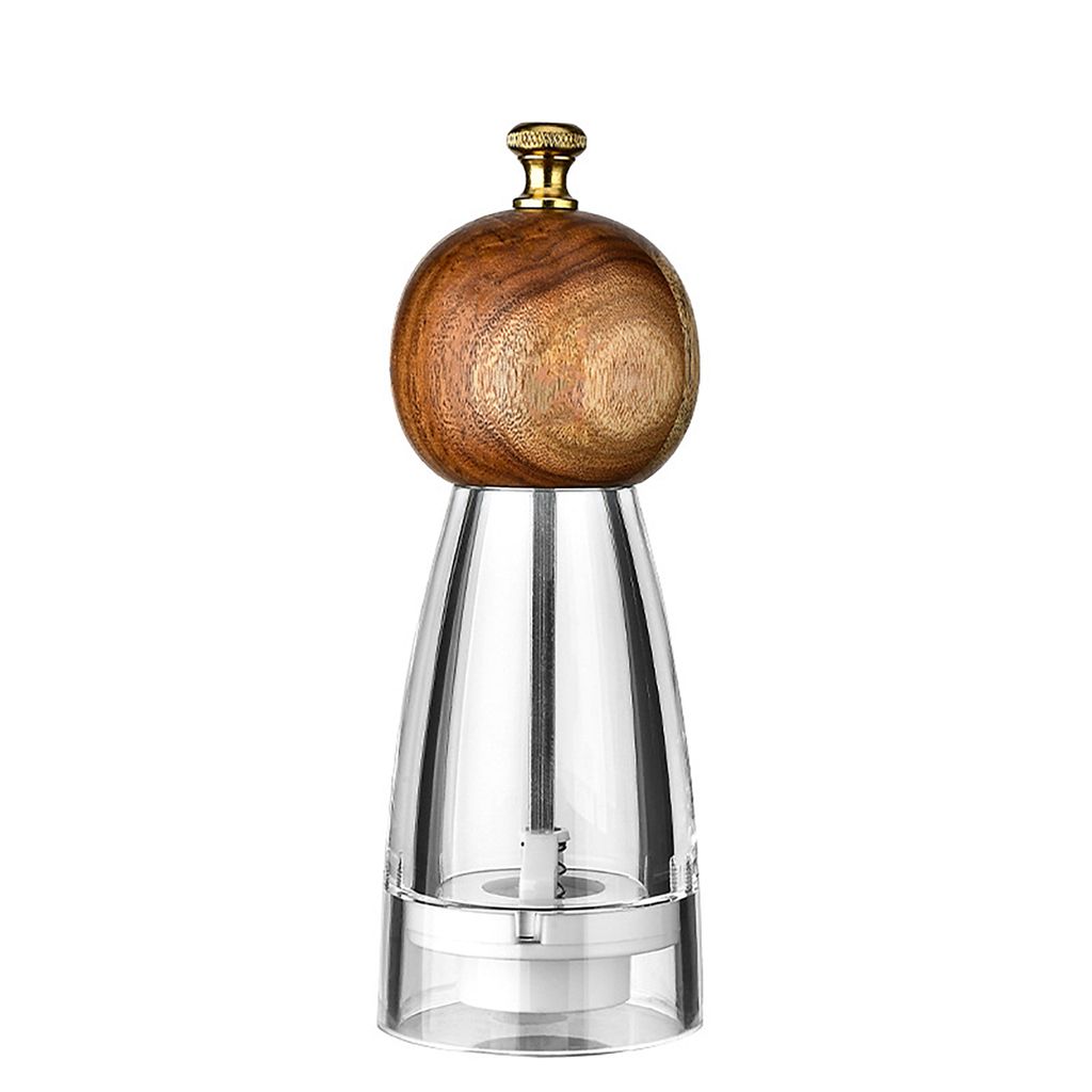 Pfeffermühle Transparent Dicke Einstellbar 6/8 Zoll Handheld Manuelle Gewürz Stampfer Salz Shaker Küche Gadget