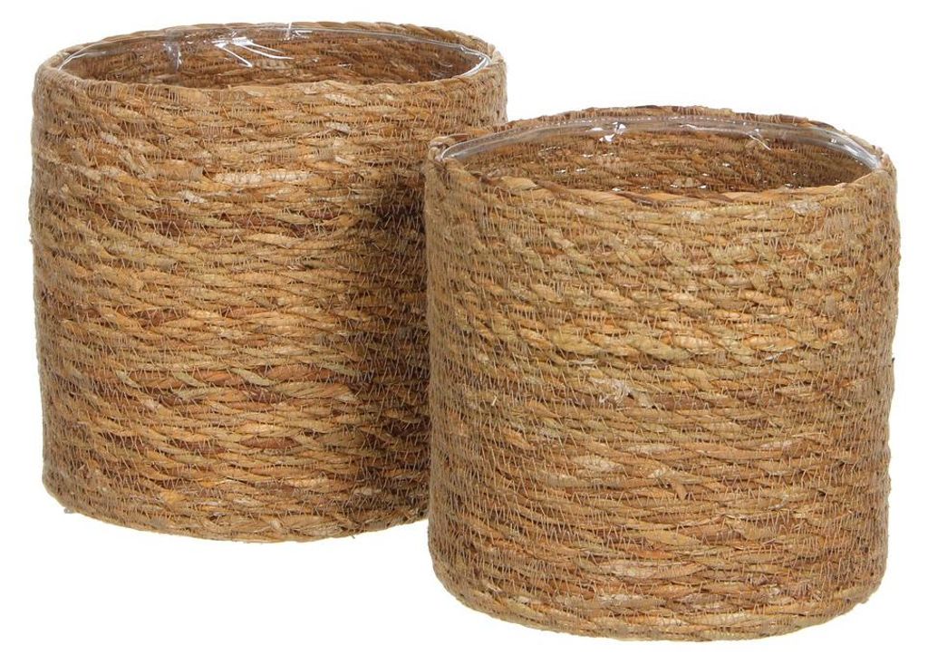 Mica Decorations Atlantic Plantenmand - Set van 2 - H20 x Productafbeelding 