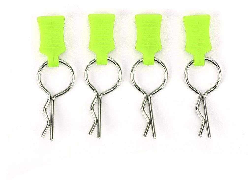 1/5 1/8 RC Car Body Shell Clip Pin Fixing -Halterung Set Accessoire -Teile für Traxxas (gelb Grün).