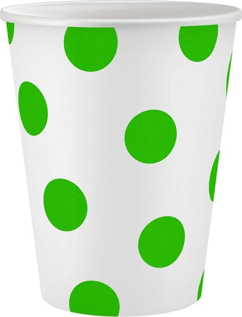 Papierbecher Pistazien-Punkte 250 ml