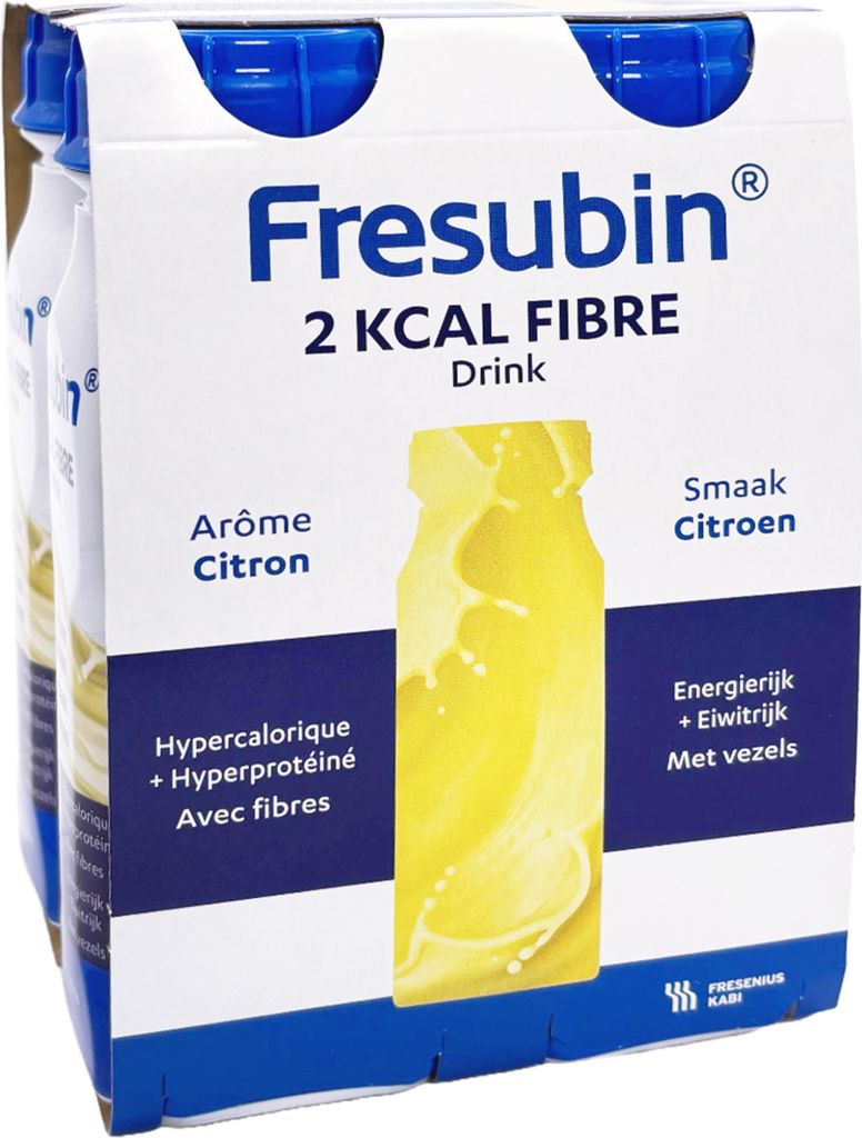 Fresubin 2 KCAL FIBRE Drink Lemon 4x200ml Trinkflasche Produktbild 