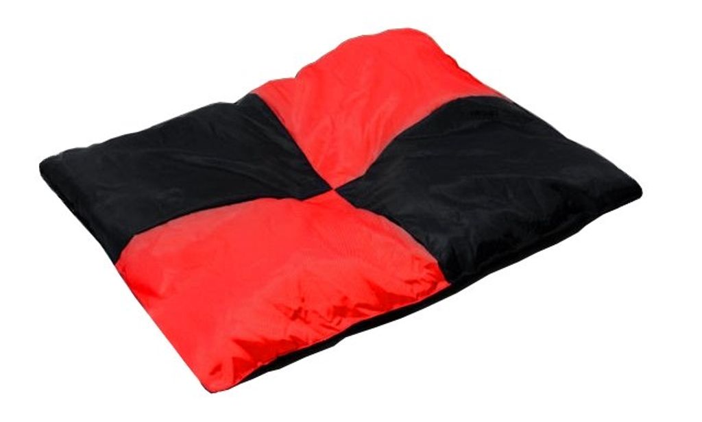 Best For Pets Hundebett 114x75cm Schwarz-Rot mit Qualität Kiss Größe