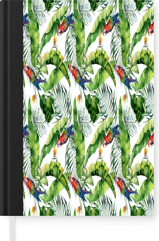 MuchoWow Notizbuch Tagebuch Haushaltsbuch Notebook A5 Blumen - Paradiesvogelpflanze - Papagei - Notizblock - Notizheft - Notebook - Schreibblock ...