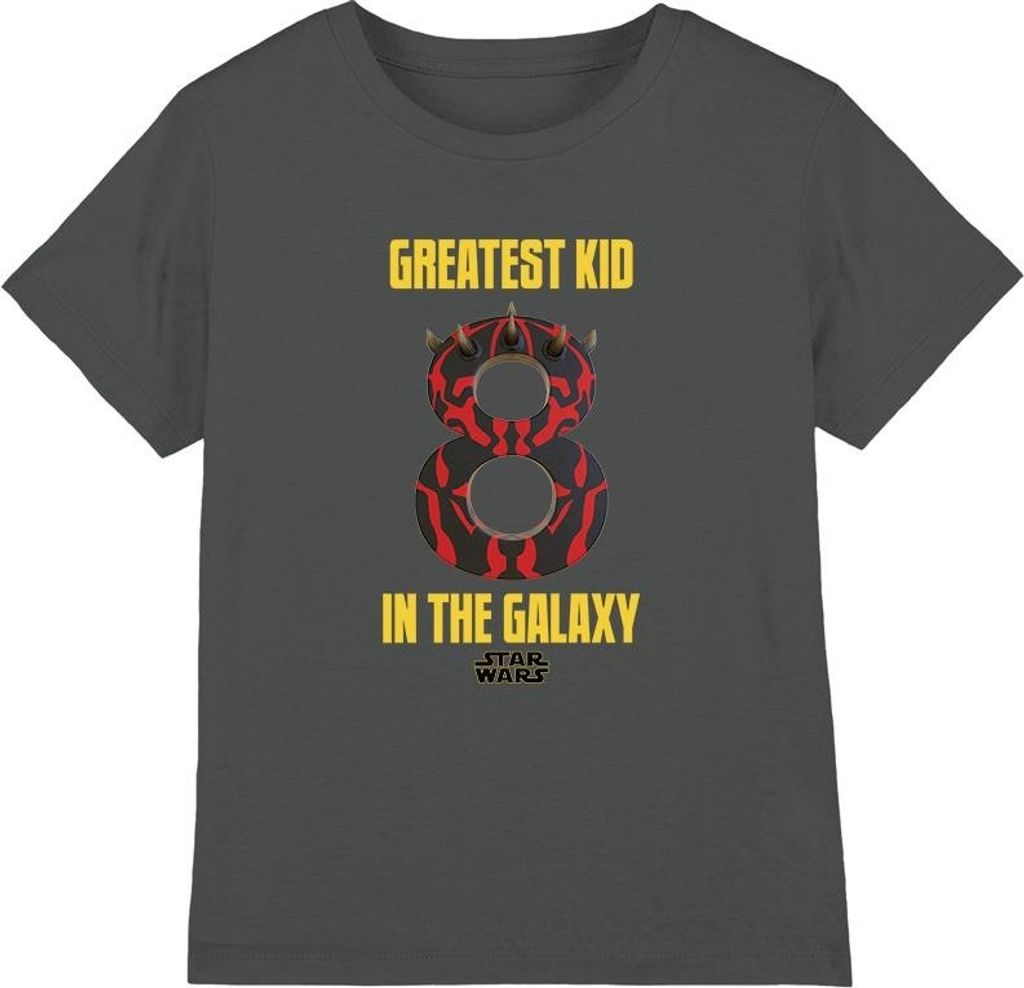 Star Wars - "Greatest Kid" T-Shirt für Kinder TV4255 (128) (Holzkohle)