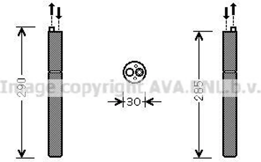 Sécheur de climatisation PRASCO AID298 pour Audi A4 A5 Q5 8K0298403
