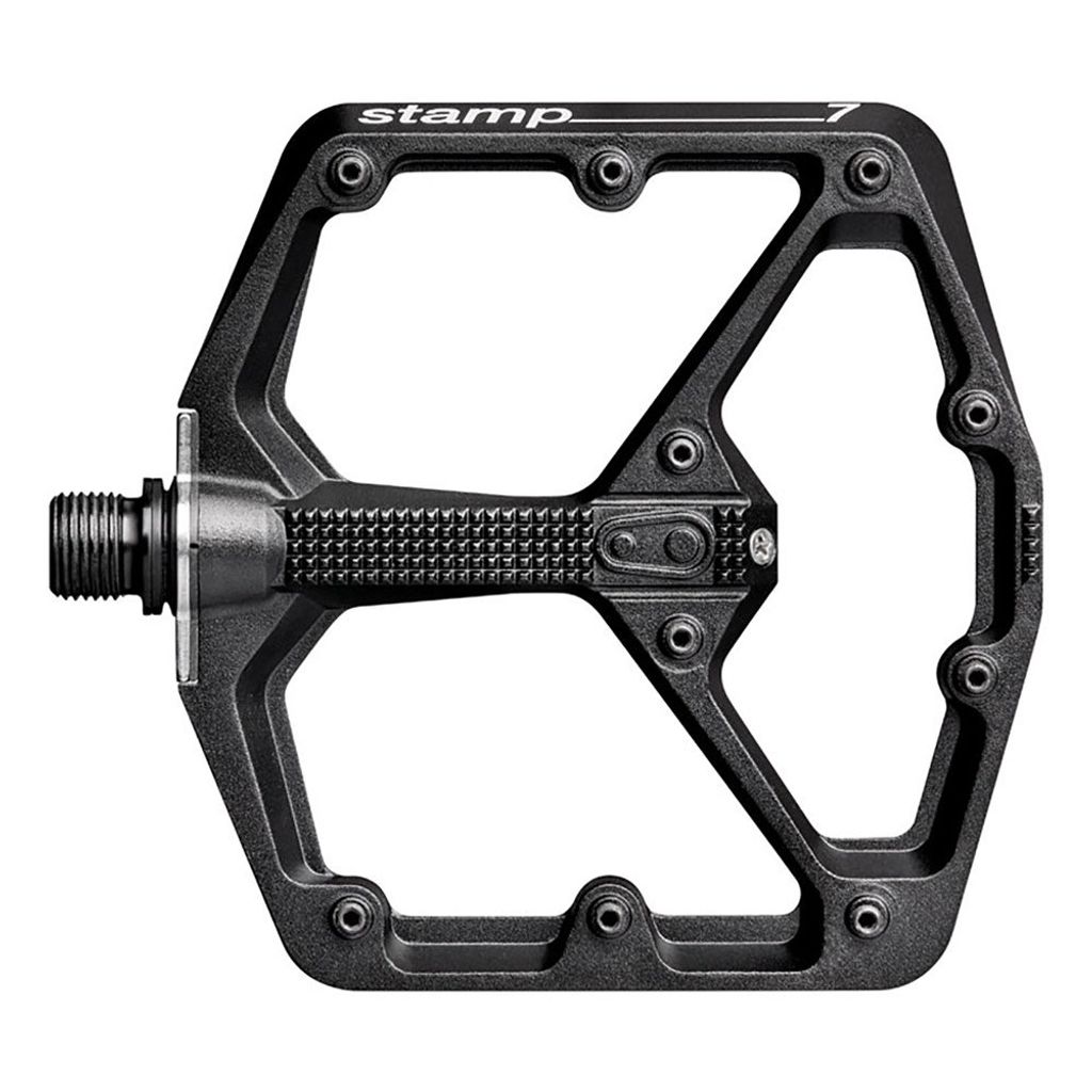 Crankbrothers Stamp 7 Large, Downhill-Fahrrad (DH), Mountain bicycle (MTB), Aluminium, Schwarz, Plattformpedale, 375 g, 2 Stück(e)
