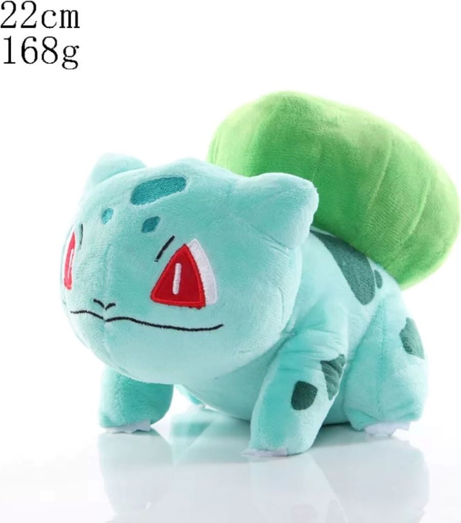 Bisasam Plüschtier 22 cm – Pokémon Kuscheltier – Weiches Spielzeug für Kinder