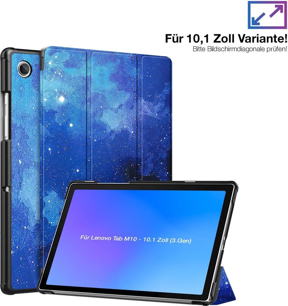Schutzhülle für Lenovo Tab M10 Gen 3 2022 10.1 Zoll Cover Case Schutz Tablet Farbe: Starry Sky